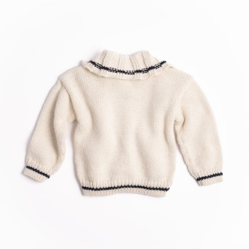 Sail Away Cardigan - Salt/Navy