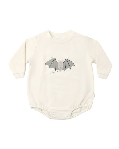 Crewneck Bubble Romper || Baby Bat