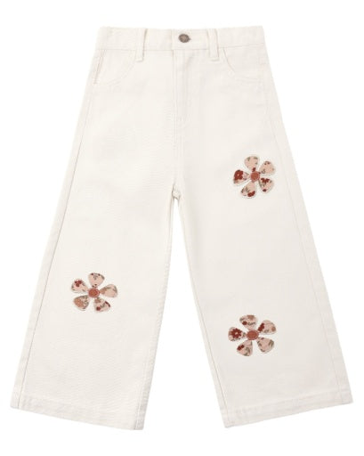 Straight Leg Pant || Daisy Patches by Rylee + Cru