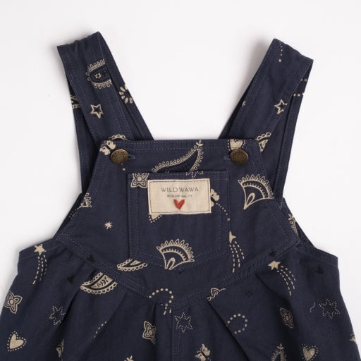 Overall Romper - Midnight Bandana