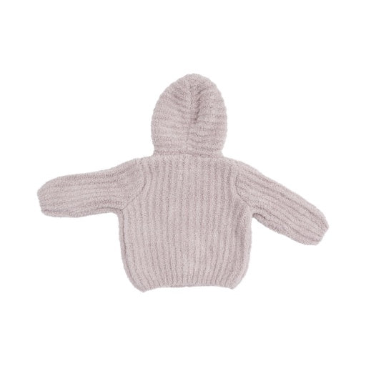 Stone Striped Chenille Hooded Jacket 3