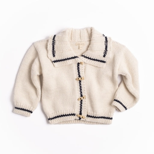 Sail Away Cardigan - Salt/Navy