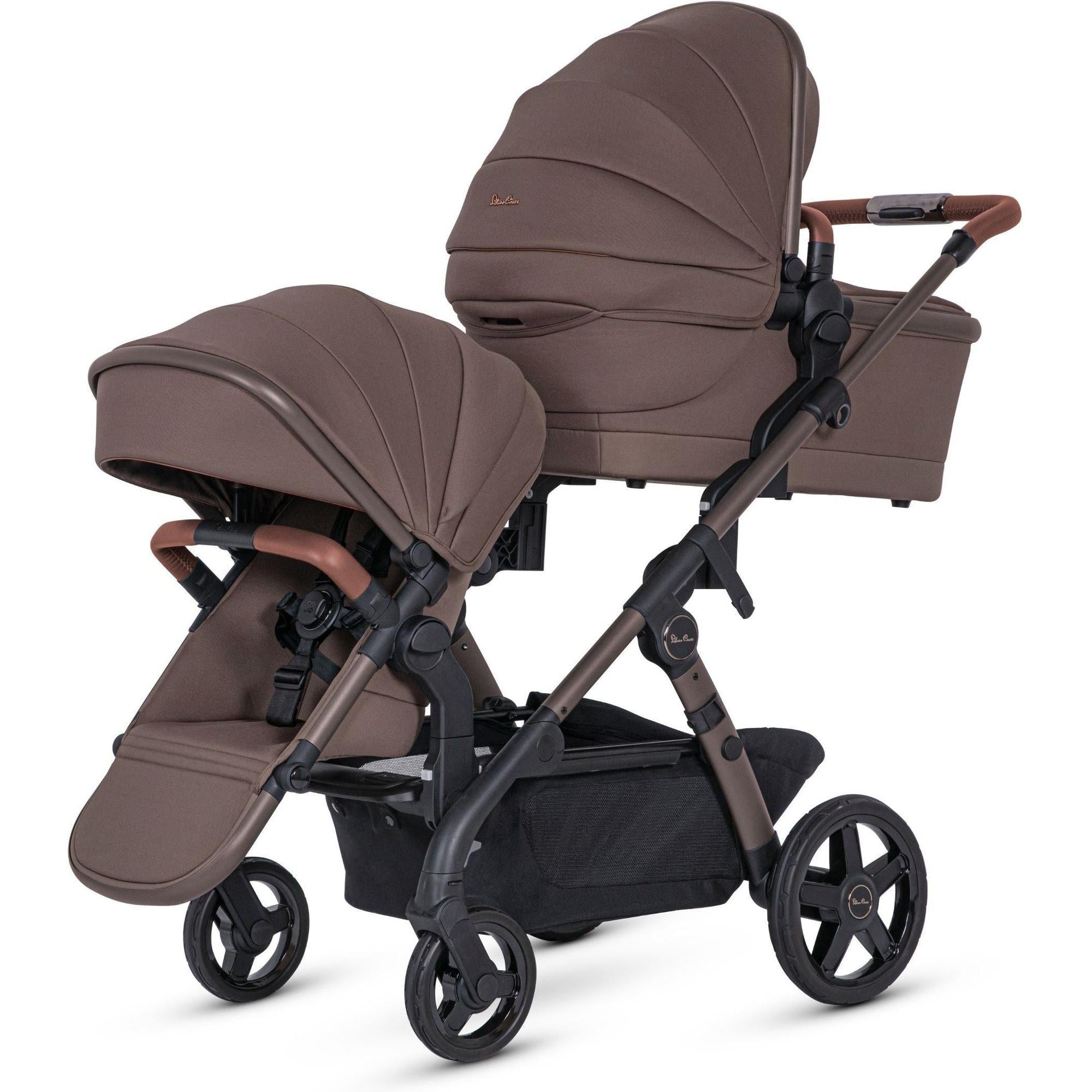 coloさま　ブラウン36 Shop Silver Cross Wave 3 Single-to-Double Stroller - Li'l Baby Sprouts