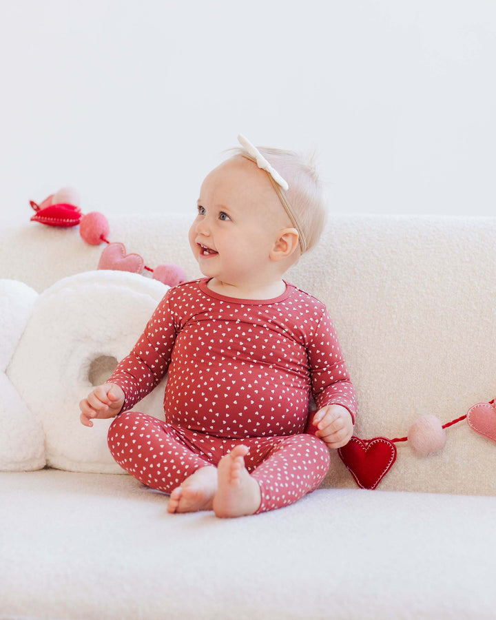 Bamboo Pajama Set - Tiny Hearts