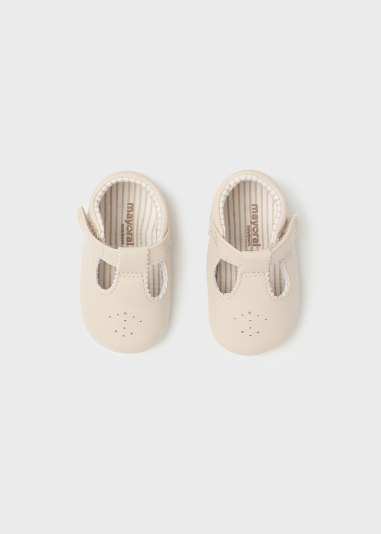 Beige Baby Shoes 9621