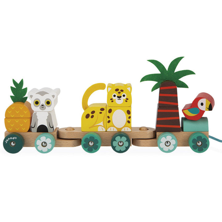 PULL-ALONG TROPICAL TRAIN