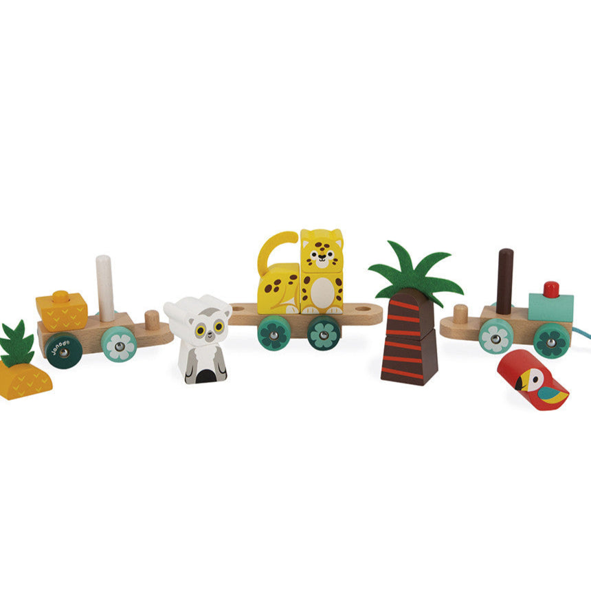 PULL-ALONG TROPICAL TRAIN