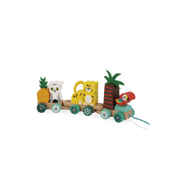 PULL-ALONG TROPICAL TRAIN