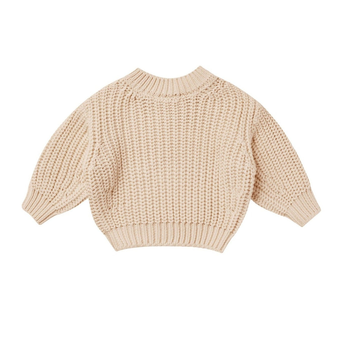 Chunky Knit Sweater- Shell