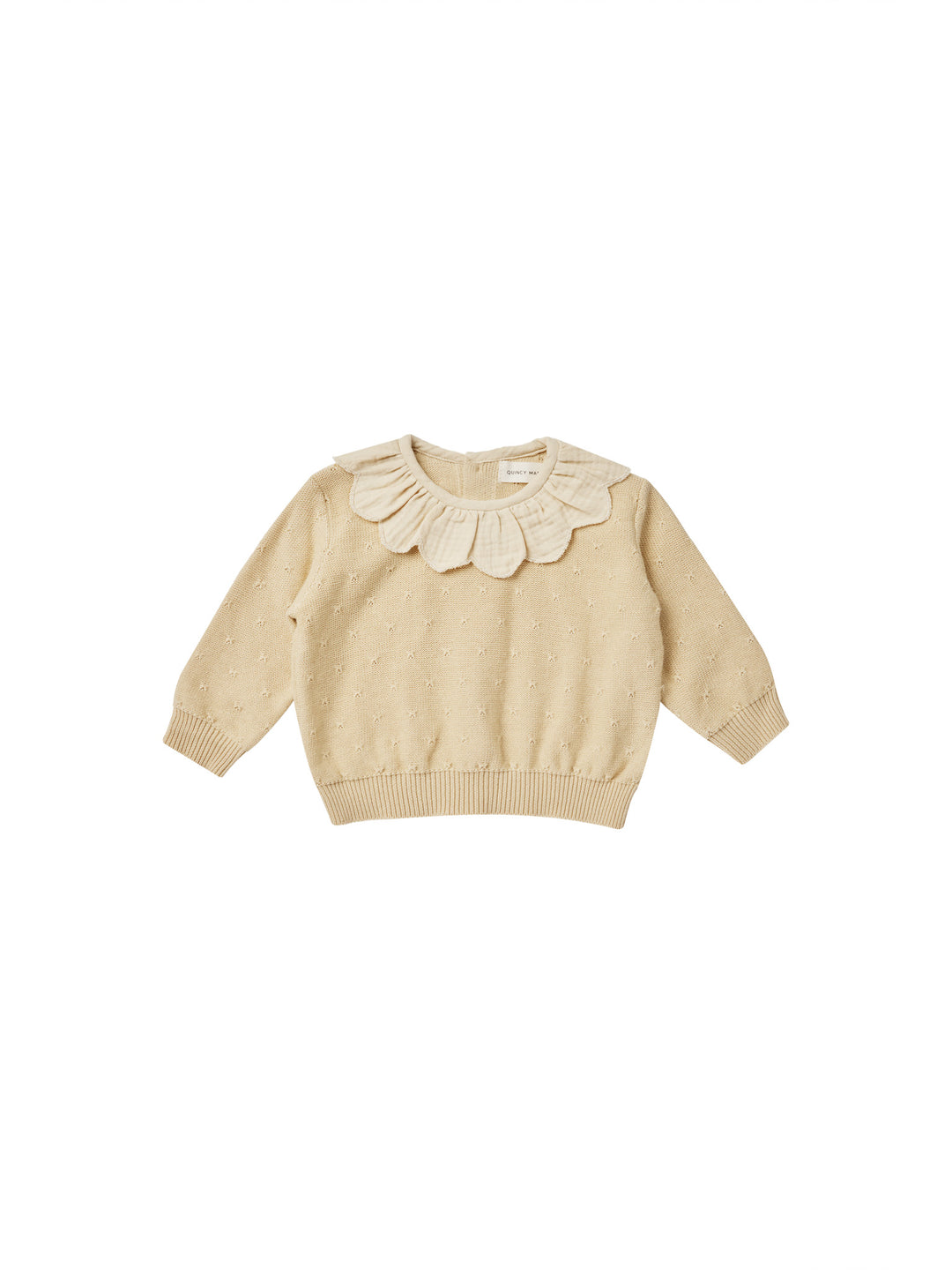 Petal Knit Sweater Lemon