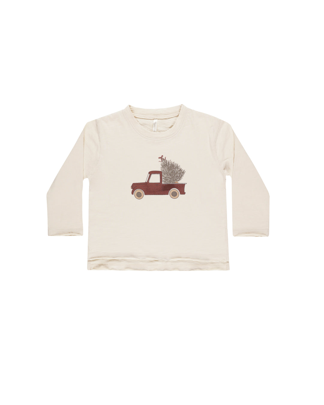 Raw Edge Long Sleeve Tee - Truck Rylee + Cru 3-6M   [variant_option4] [variant_option5] [variant_option6] [variant_option7] [variant_option8] [variant_option9] 1