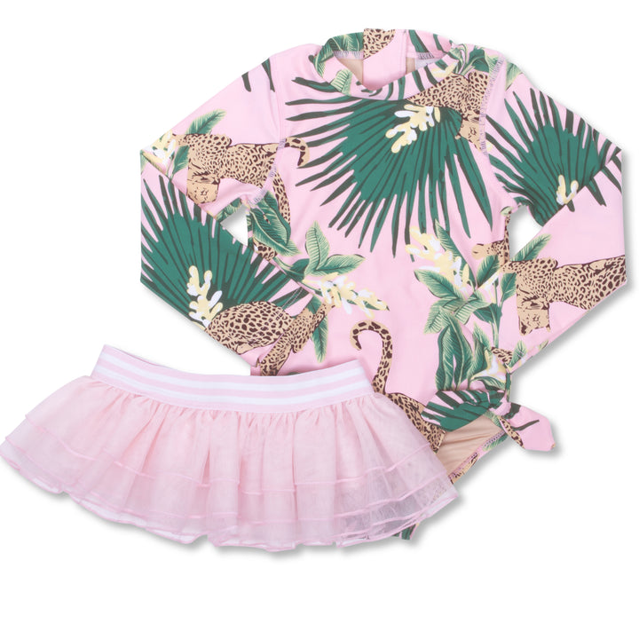Tropical Leopard L/S One Piece Tutu