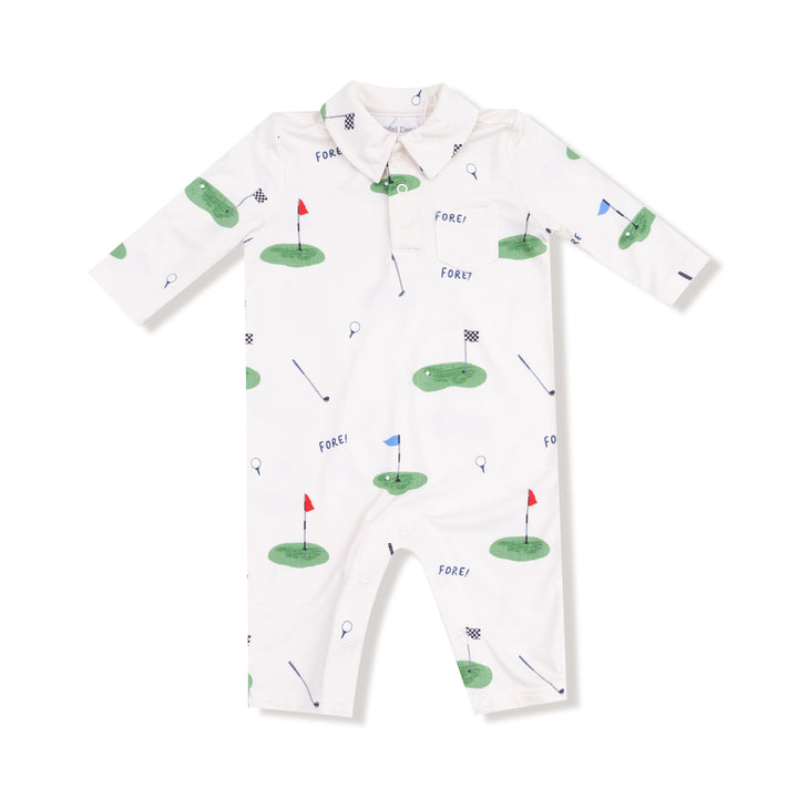 All Fore Golf - Polo Romper