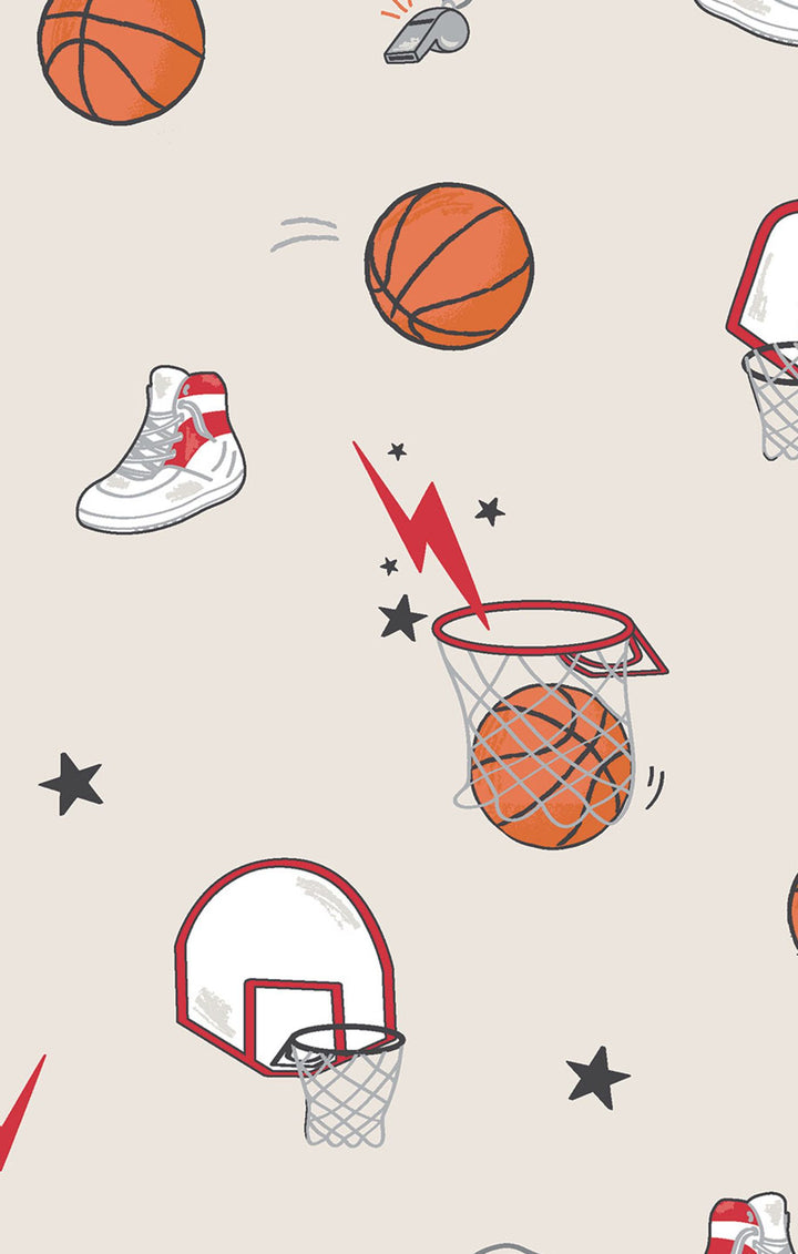 Basketball 2 Way Zipper Romper