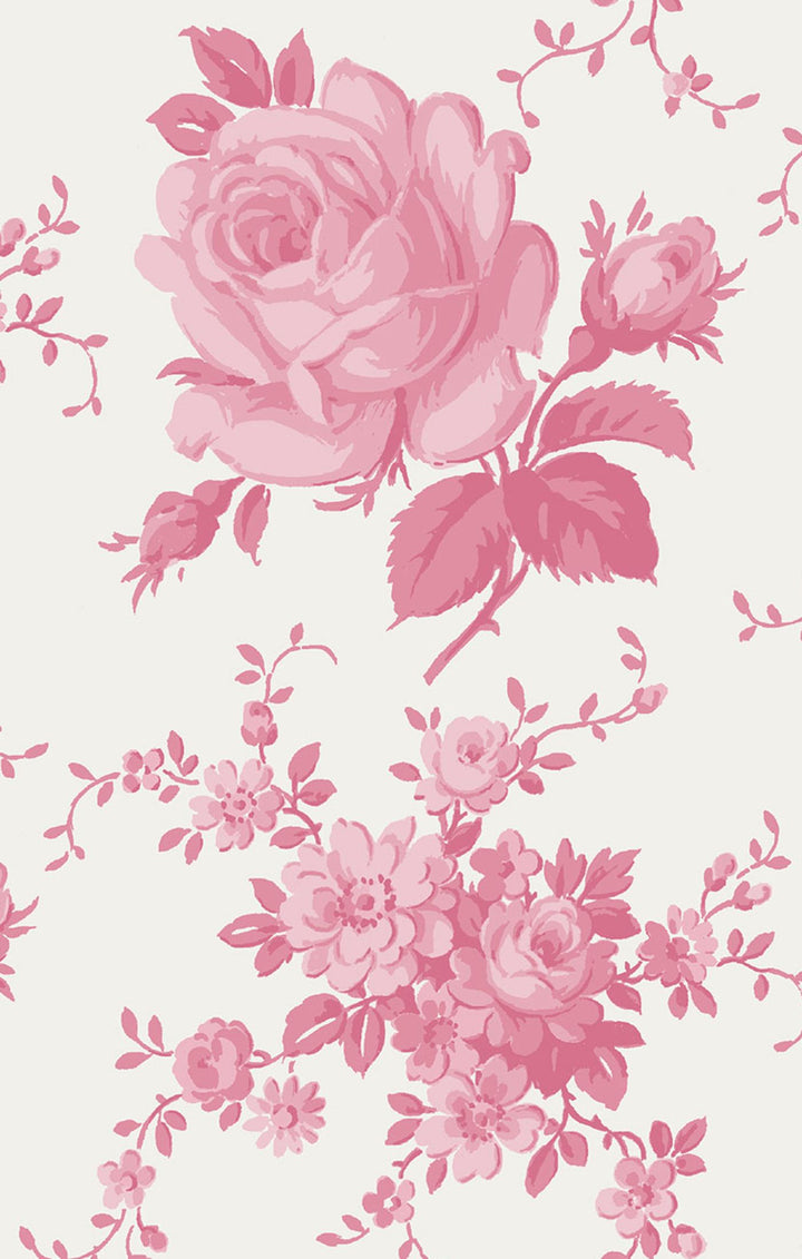 Vintage Pink Roses 2 Way Zipper Romper