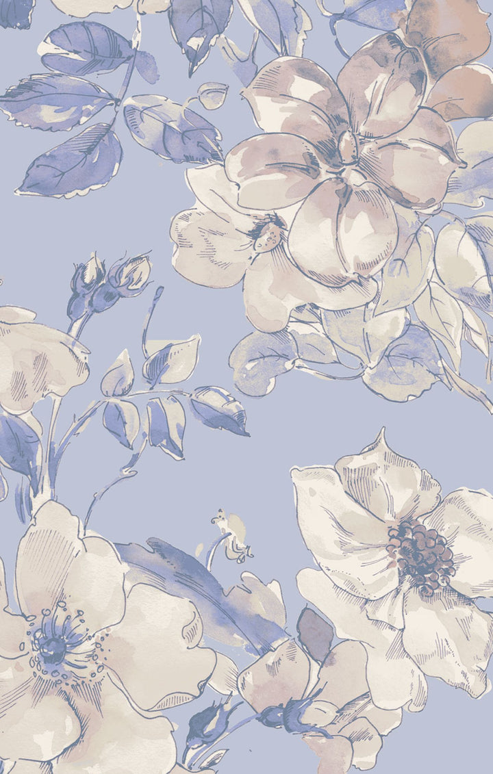 Woodrose Periwinkle 2 Way Zipper Ruffle Footie