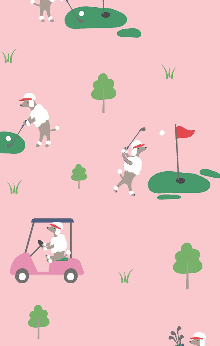 Dog Gone Golf Pink Ruffle Footie
