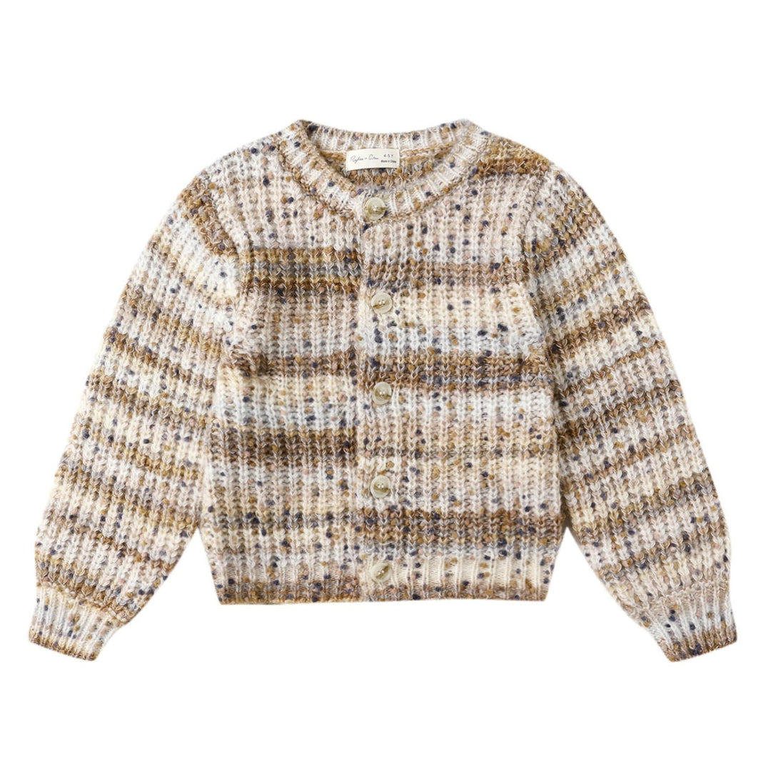 CHEYENNE CARDIGAN || STONE MULTI-STRIPE