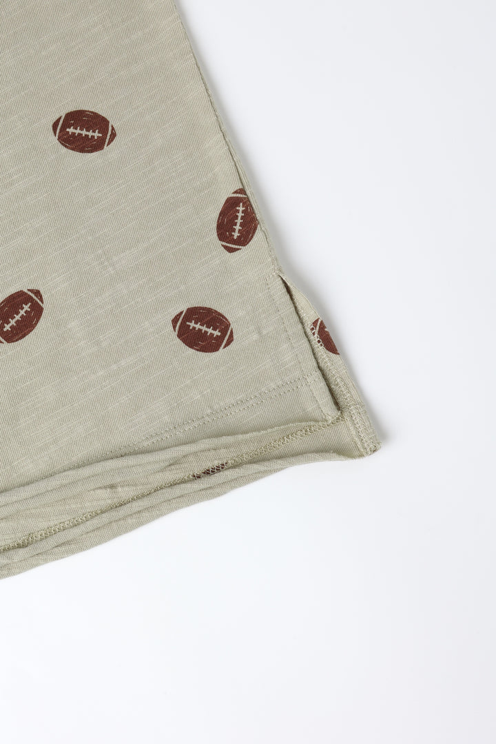 RAW EDGE TEE || FOOTBALLS
