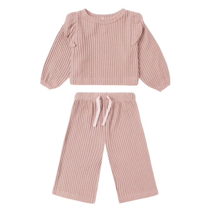 Ruffle Cozy Set | Rose