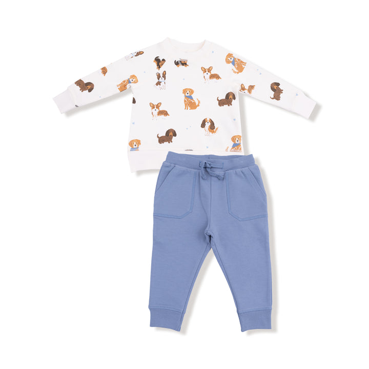 Best Friend Dogs French Terry Sweatshirt Set