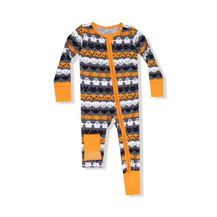 Halloween Paper Garland Glow in the Dark Zipper Romper