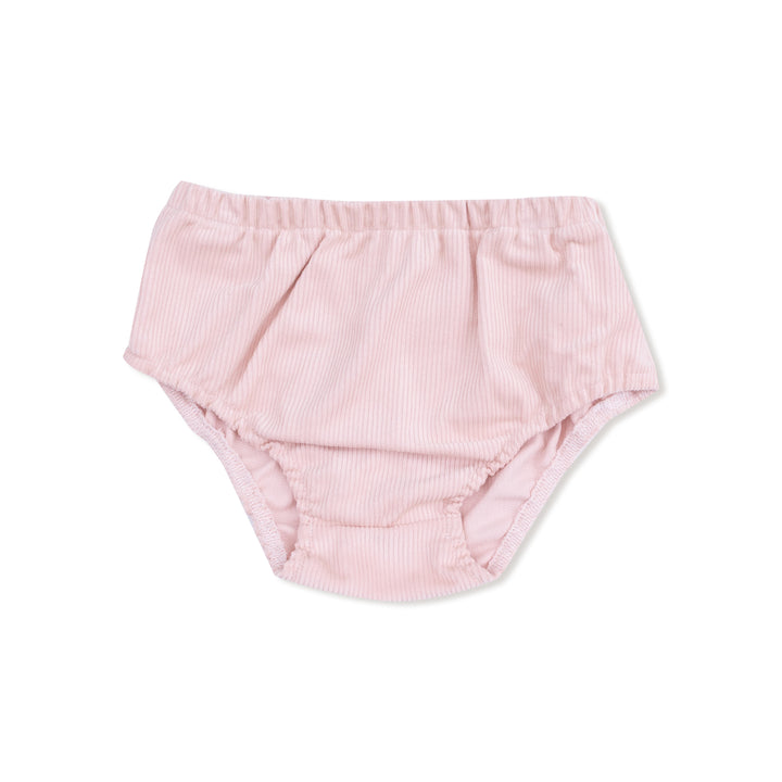 Corduroy Ruffled Jumper Veiled Pink