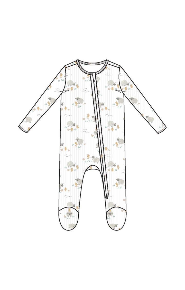 Just Hatched 2 Way Zipper Footie