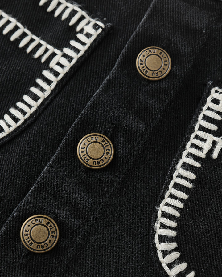 Denver Mini Skirt - Washed Black