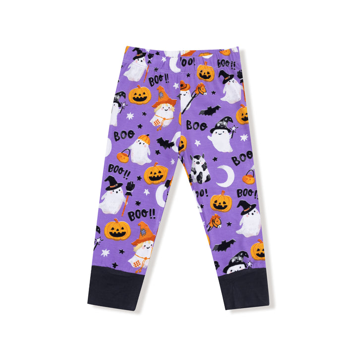 Costumed Ghosts Glow in Dark L/S Set - Dark Purple