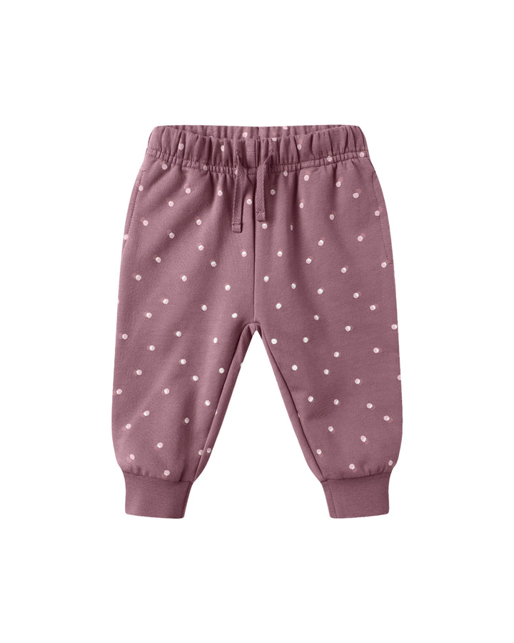 Relaxed Fleece Sweat Set - Polka Dot