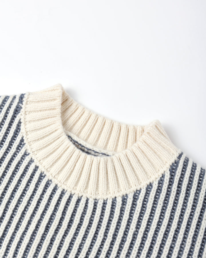 Relaxed Knit Sweater - Ocean