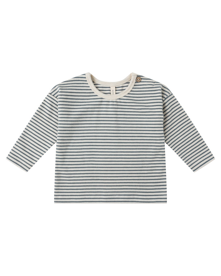 Long Sleeve + Pant Set - Ocean Micro Stripe