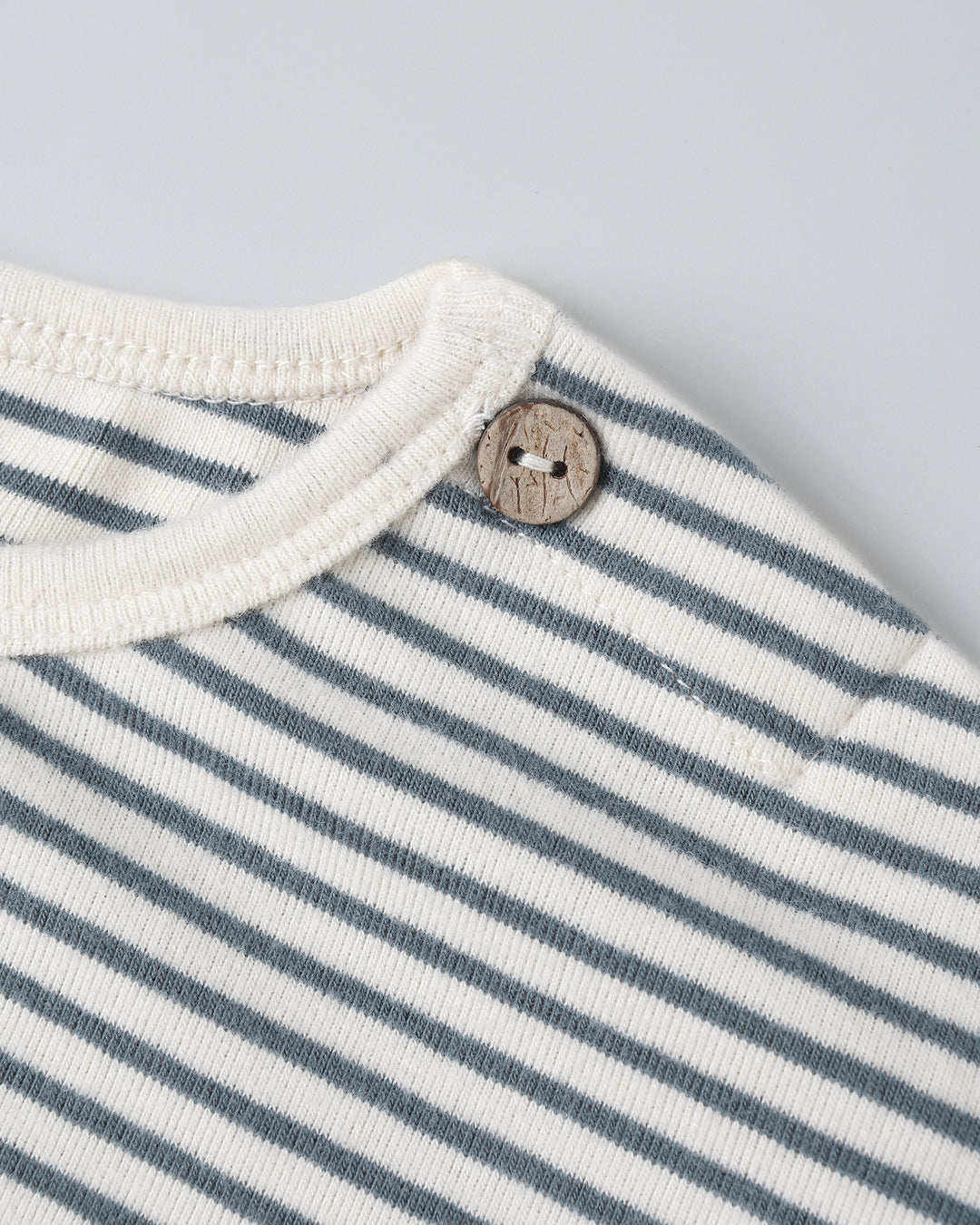 Long Sleeve + Pant Set - Ocean Micro Stripe