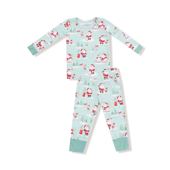 Golfing Santa And Elves - L/s Loungewear Set