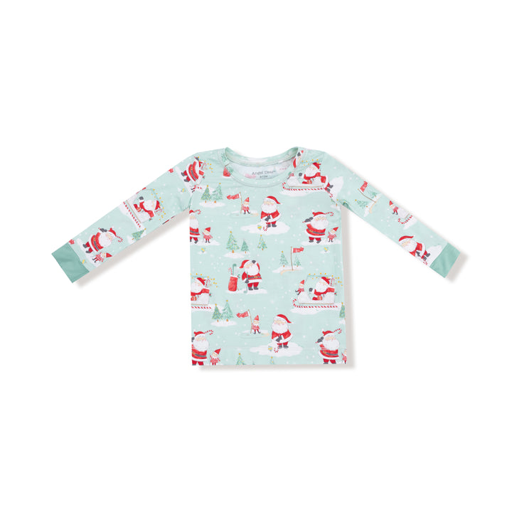 Golfing Santa And Elves - L/s Loungewear Set