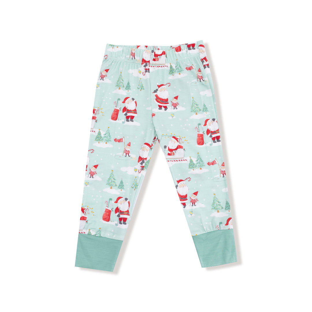 Golfing Santa And Elves - L/s Loungewear Set