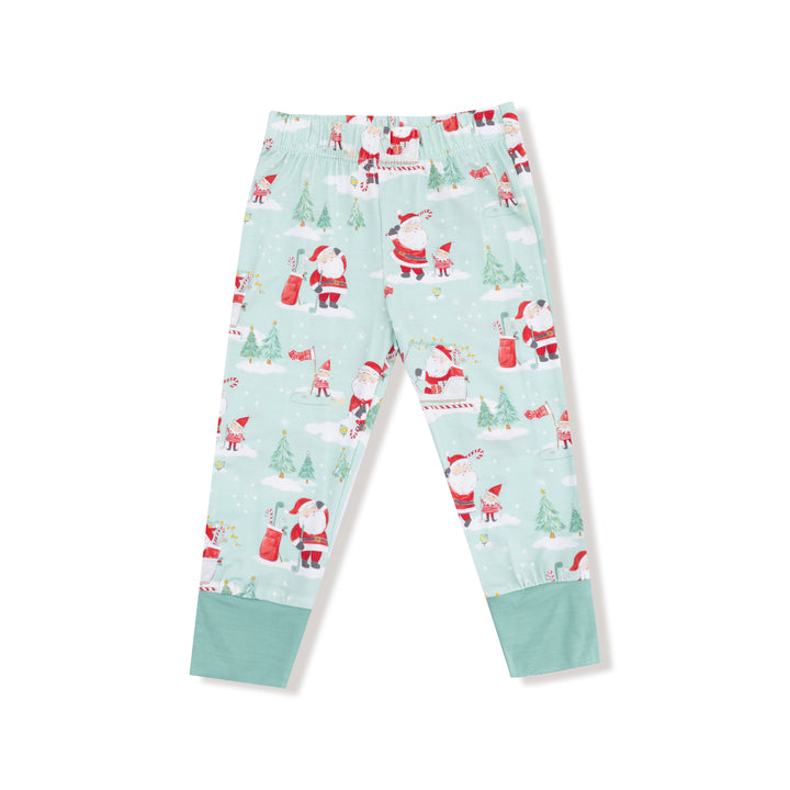 Golfing Santa And Elves - L/s Loungewear Set