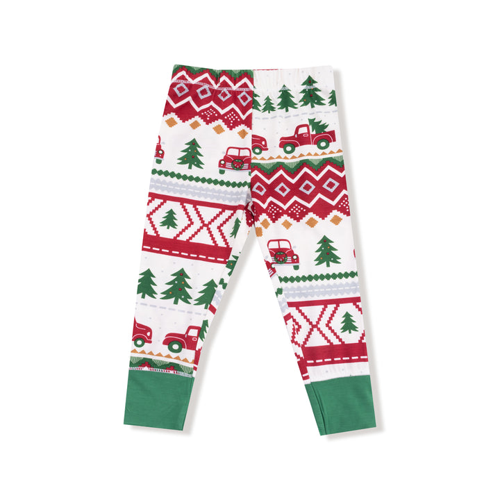 Red Truck Fair Isle - L/s Loungewear Set