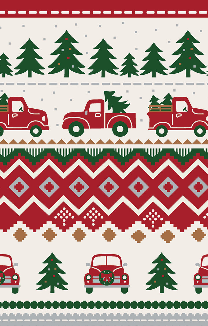 Red Truck Fair Isle - L/s Loungewear Set