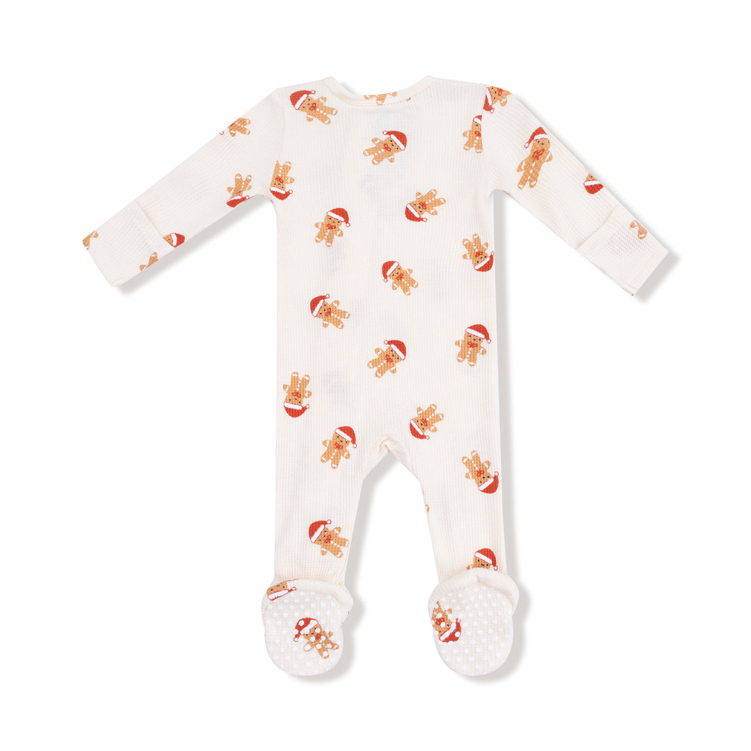 Gingerbread - 2 Way Zipper Footie