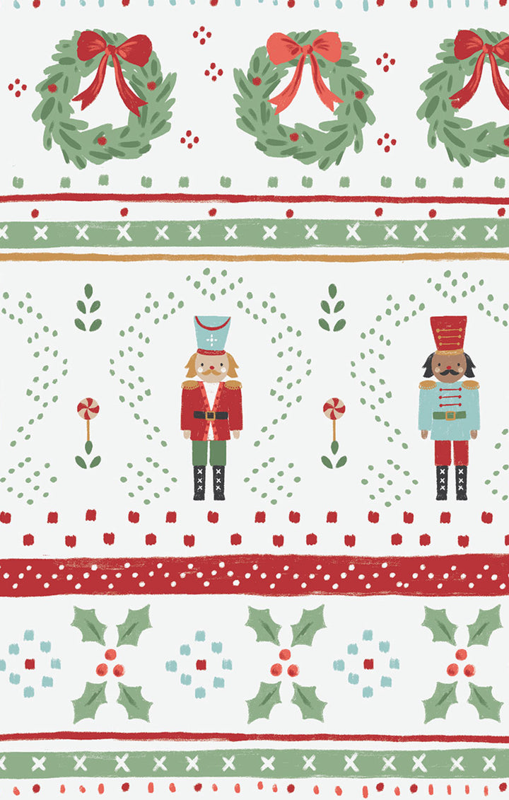 Nutcracker Fair Isle - 2 Way Zipper Footie