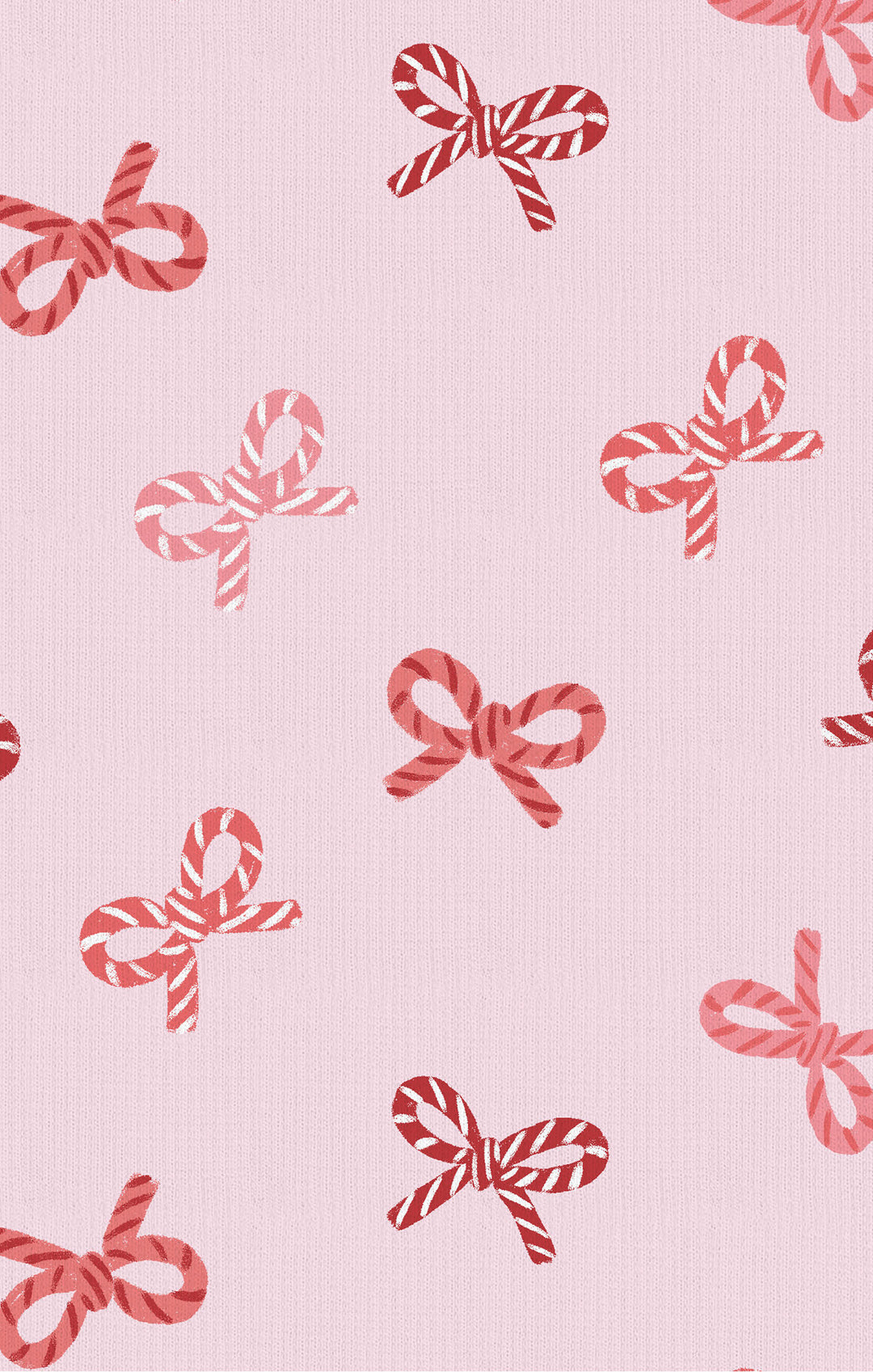 Candy Cane Bows - 2 Way Zipper Ruffle Back Footie