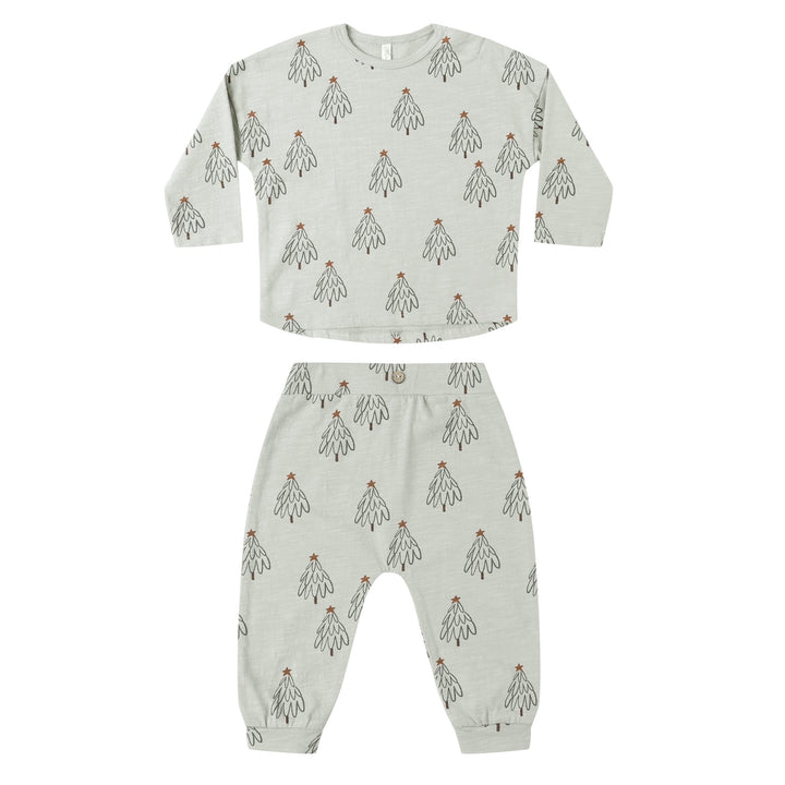 L/S Tee + Pant Set - Trees