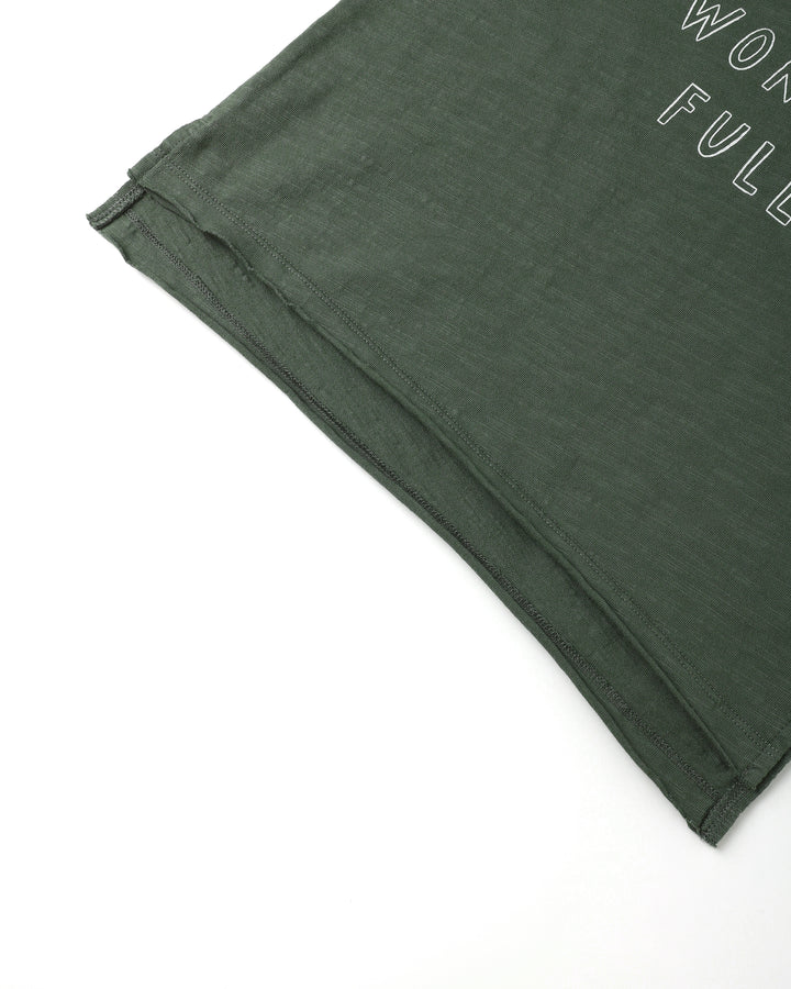 Raw Edge L/S Tee - Life is Wonder Full