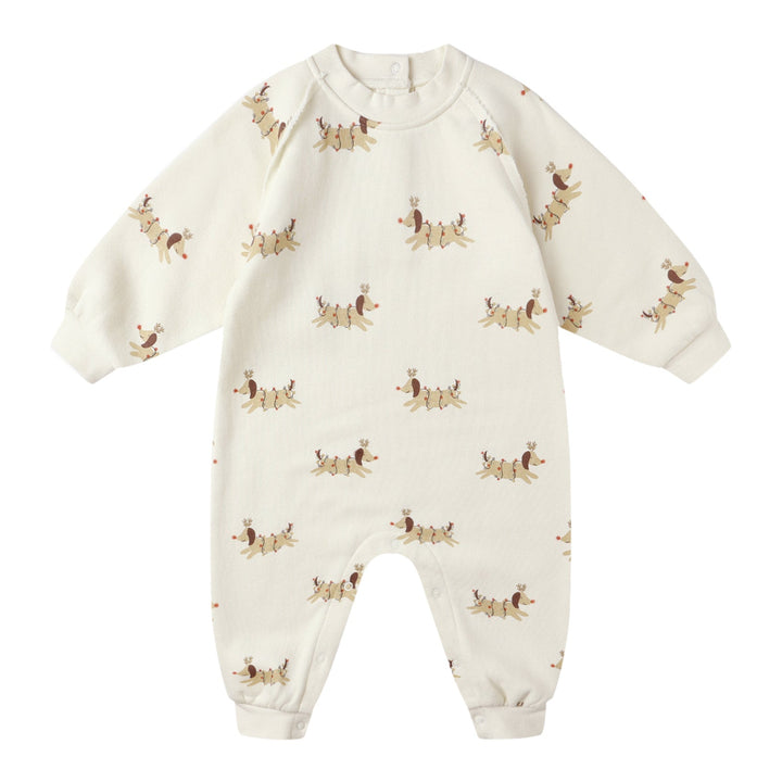 Raglan Jumpsuit - Christmas Dogs