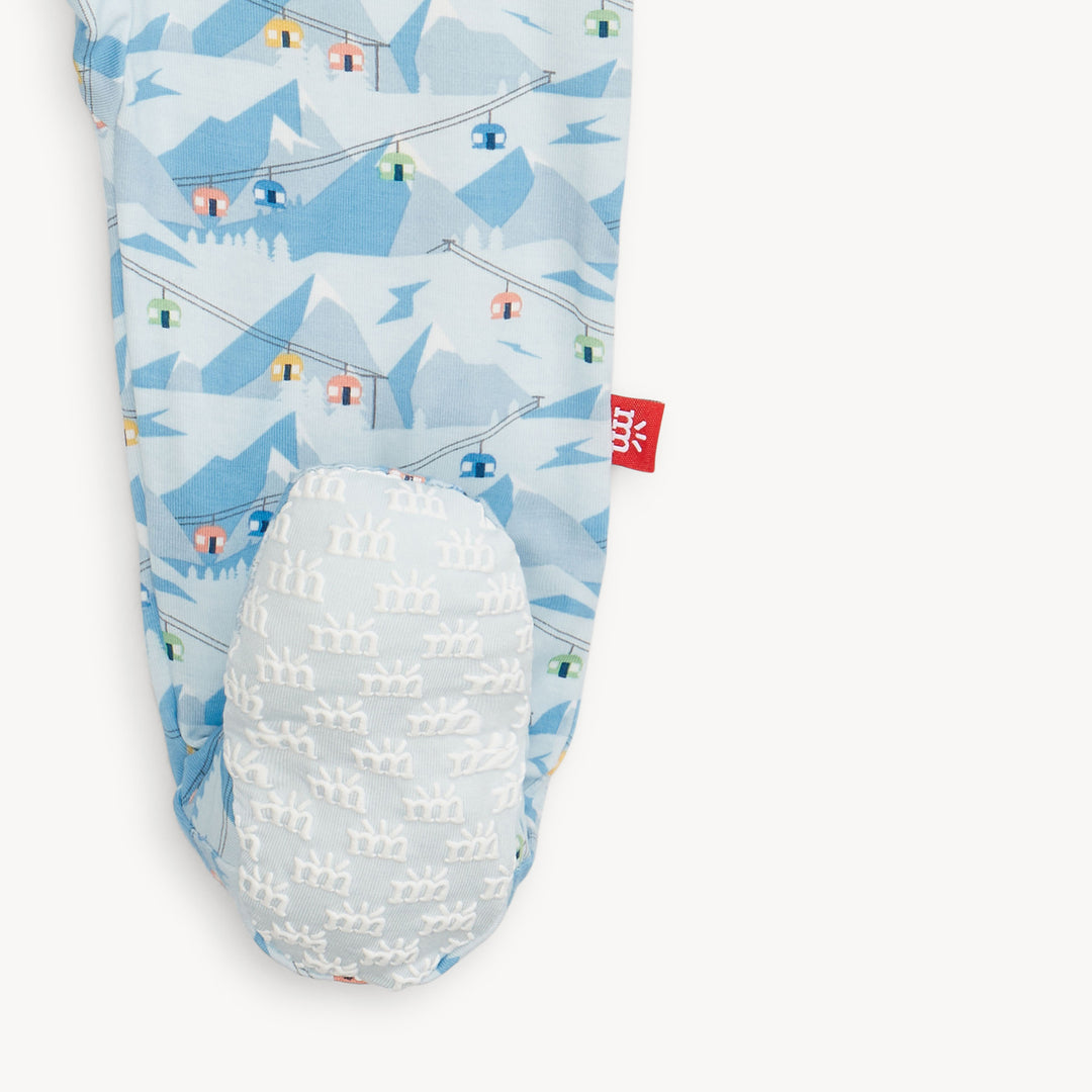 Blue Apres Chic Modal Footie