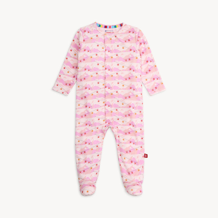 Pink Apres Chic Modal Footie