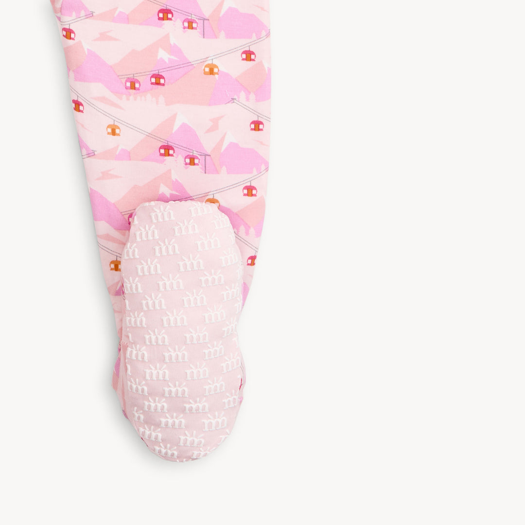 Pink Apres Chic Modal Footie