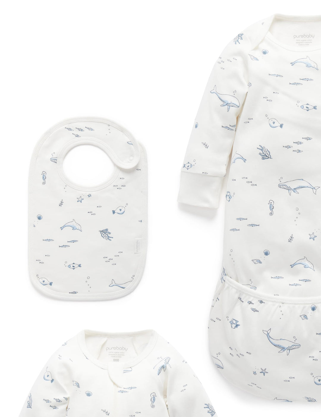 Vanilla Nautical Newborn Hospital Pack